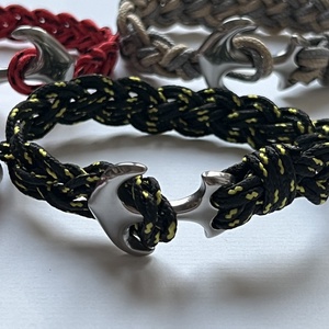 Fonott karköt horgonnyal - ékszer - karkötő - karperec - Meska.hu