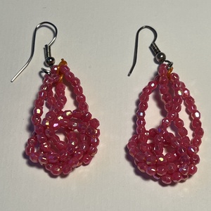 Gyöngyfonat  fülbevaló - ékszer - fülbevaló - lógó fülbevaló - Meska.hu