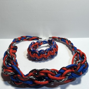 Paracord fonott nyaklánc , Ékszer, Nyaklánc, Medál nélküli nyaklánc, Csomózás, MESKA
