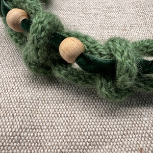 Téli kötött nyaklánc - ékszer - nyaklánc - medál nélküli nyaklánc - Meska.hu