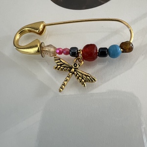 Szitakötős kit�ző  - ékszer - kitűző és bross - Meska.hu