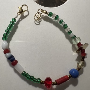 Gyöngyös boh�m karkötő, Ékszer, Karkötő, Gyöngyös karkötő, Gyöngyfűzés, gyöngyhímzés, MESKA