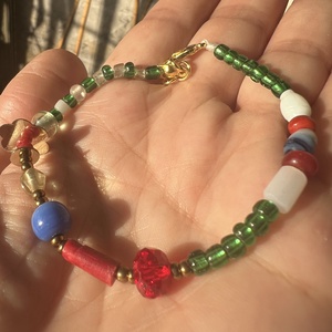 Gyöngyös boh�m karkötő - ékszer - karkötő - gyöngyös karkötő - Meska.hu