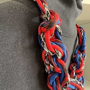 Csomózott paracord nyaklánc - ékszer - nyaklánc - medál nélküli nyaklánc - Meska.hu