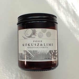 Kókusz és lime szójagyertya  - otthon & életmód - gyertya, illat, aroma - gyertya - Meska.hu