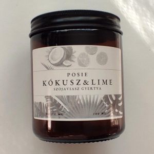 Kókusz és lime szójagyertya  - otthon & életmód - gyertya, illat, aroma - gyertya - Meska.hu