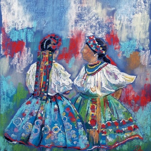 Viselet, Művészet, Festmény, Pasztell, Festészet, Fotó, grafika, rajz, illusztráció, MESKA
