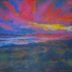 Tengerpart - színtanulmány - Meska.hu