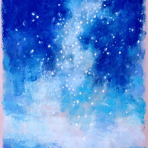 Tejút, Művészet, Festmény, Pasztell, Festészet, Fotó, grafika, rajz, illusztráció, MESKA