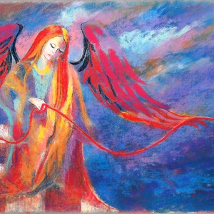 Angyal , Művészet, Festmény, Pasztell, Festészet, Fotó, grafika, rajz, illusztráció, pasztell festmény
50x65 cm

A különböző kijelzők valamennyi eltéréssel mutatják általában a képeime..., MESKA