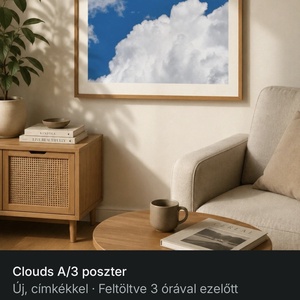 Clouds poster, Művészet, Fotográfia, Tájkép, Fotó, grafika, rajz, illusztráció, Digitális poster. A/2-es méret. , MESKA