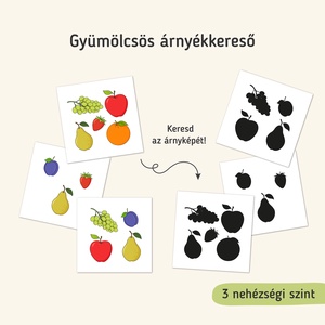 Mit visz a kisegér? � Gyümölcskereső és árnyékkereső kártyajáték - játék & sport - készségfejlesztő és logikai játék - oktató játékok - Meska.hu