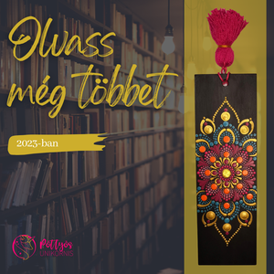 Fa alapra festett mandala könyvjelző - Arany - könyv & zene - könyvjelző - Meska.hu
