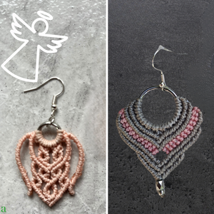 Többféle mikromakramé fülbevaló - választható színvariációkban, Ékszer, Fülbevaló, Lógó fülbevaló, Ékszerkészítés, Csomózás, MESKA