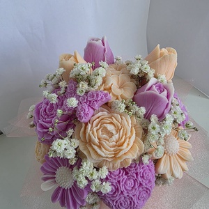 Szójaviasz virágbox, Otthon & Életmód, Virágdekoráció, Virágok, Virágbox, Gyertya-, mécseskészítés, MESKA