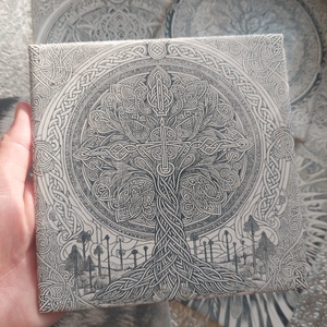 Lézergravírozott csempék - otthon & életmód - dekoráció - fali és függő dekoráció - csempe - Meska.hu