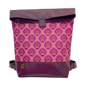 SuziartBag Lila tavirózsás hátizsák, Táska & Tok, Kézitáska & válltáska, Válltáska, , MESKA