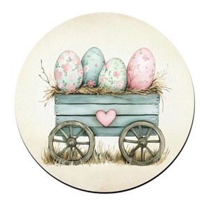 Vintage húsvéti szekér poháralátét, , , MESKA
