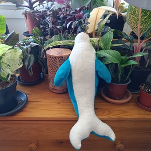 Plüss delfin nagyobb - játék & sport - plüssállat & játékfigura - más figura - Meska.hu