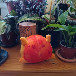 Őszi mintás plüss béka - játék & sport - plüssállat & játékfigura - más figura - Meska.hu