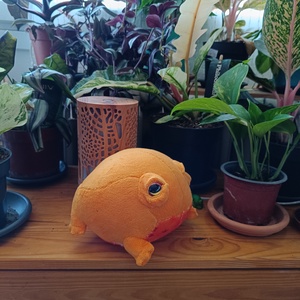 Őszi mintás plüss béka - játék & sport - plüssállat & játékfigura - más figura - Meska.hu