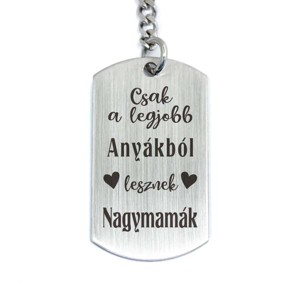 Legjobb nagymamák acél medálos kulcstartó, Táska & Tok, Kulcstartó & Táskadísz, Kulcstartó, , MESKA