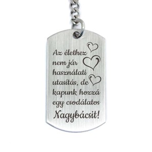 Csodálatos Nagybácsit acél medálos kulcstartó, Táska & Tok, Kulcstartó & Táskadísz, Kulcstartó, , MESKA