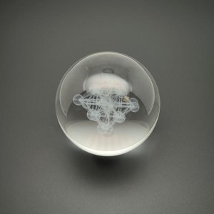 Üveg golyó merkaba 6cm - Meska.hu