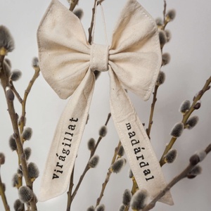 tavaszi dekor masni, Otthon & Életmód, Dekoráció, Fali és függő dekoráció, Falra akasztható dekor, Varrás, MESKA