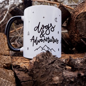 dogs and adventures kerámia bögre - Meska.hu