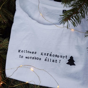 karácsonyi feliratos póló - karácsony - karácsonyi ruházat - Meska.hu