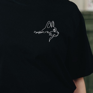 macskám>te póló, Ruha & Divat, Női ruha, Póló, felső, Fotó, grafika, rajz, illusztráció, MESKA