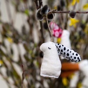 dalmata fülű nyuszi, Otthon & Életmód, Dekoráció, Fali és függő dekoráció, Függődísz, Varrás, MESKA