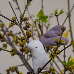 tejeskávé fülű nyuszi, Otthon & Életmód, Dekoráció, Fali és függő dekoráció, Függődísz, Varrás, MESKA