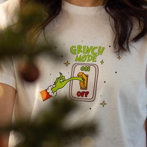 Grinch mode karácsonyi póló - ruha & divat - női ruha - póló, felső - Meska.hu