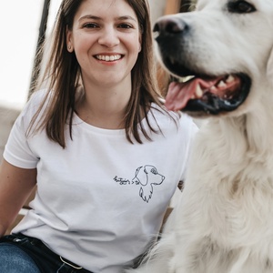 kutyám>te golden retriever póló - ruha & divat - női ruha - póló, felső - Meska.hu
