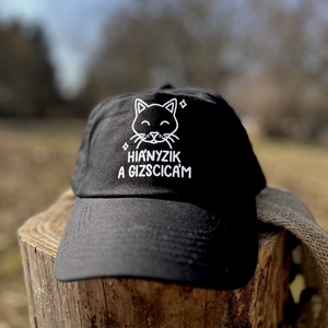 hiányzik a gizscicám baseball sapka, Ruha & Divat, Sál, Sapka, Kendő, Sapka, Fotó, grafika, rajz, illusztráció, MESKA