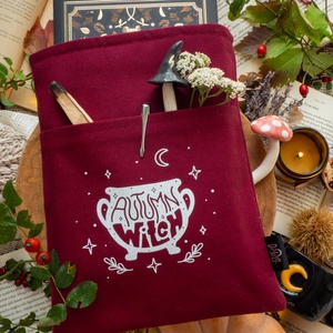 bordó őszi boszi könyvtasi, Könyv & Zene, Könyvtok, Varrás, MESKA