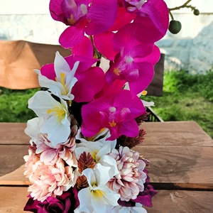 Orchidea virágkompozíció - otthon & életmód - dekoráció - asztal és polc dekoráció - asztaldísz - Meska.hu