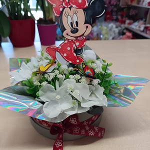 Minnie box - otthon & életmód - virágdekoráció - virágok - virágbox - Meska.hu