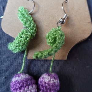 Tulipán lógós fülbevaló - ékszer - fülbevaló - lógó fülbevaló - Meska.hu