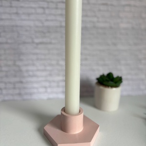 Hatszög álló gyertyatartó, Otthon & Életmód, Gyertya, illat, aroma, Gyertyatartó, Gipszöntés, MESKA