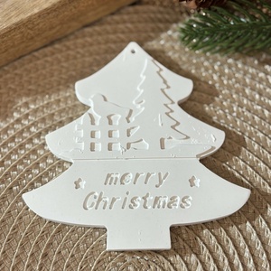 Gipsz - Cement Karácsonyfadísz 4 db/csomag - karácsony - karácsonyi lakásdekoráció - karácsonyfadíszek - Meska.hu