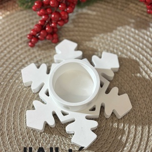 Gipsz - Cement Hópihe alakú mécsestartó - többféle - Meska.hu