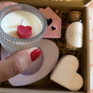 Valentin-napi mini box (home decor) - otthon & életmód - gyertya, illat, aroma - mécses és mécsestartó - Meska.hu