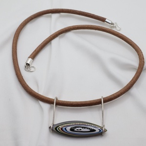 Fordite medál  - ékszer - nyaklánc - statement nyaklánc - Meska.hu
