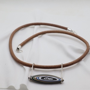 Fordite medál  - ékszer - nyaklánc - statement nyaklánc - Meska.hu