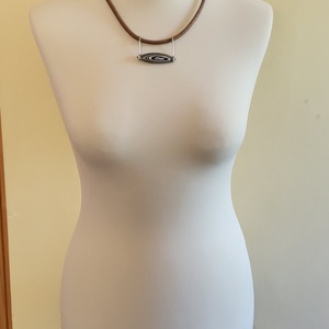 Fordite medál  - ékszer - nyaklánc - statement nyaklánc - Meska.hu