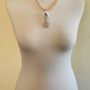 Selyem es gyöngy , Ékszer, Nyaklánc, Gyöngyös nyaklánc, , MESKA