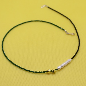 Spinell es gyöngy nyaklánc  - ékszer - nyaklánc - gyöngyös nyaklánc - Meska.hu